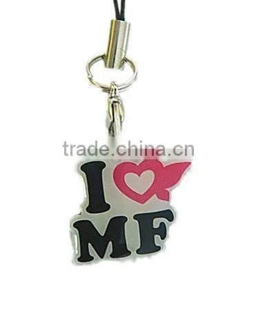 fashional metal flower form mobile phone straps