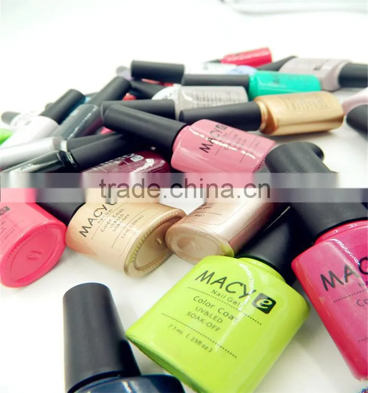 MACY 2015 factory wholesale base coat and top coat nail gel nail uv gel for salon nail art base coat nail art