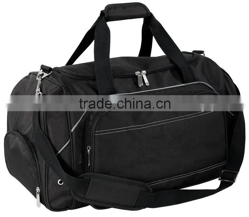 2016 quality durable 1680d sports bag 2 tone sports duffel bag