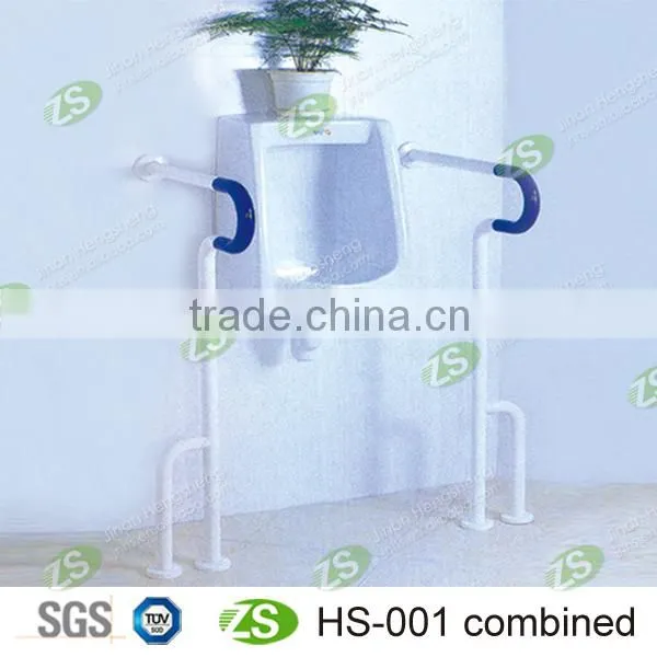Safety nylon floor-to-wall support grab bar