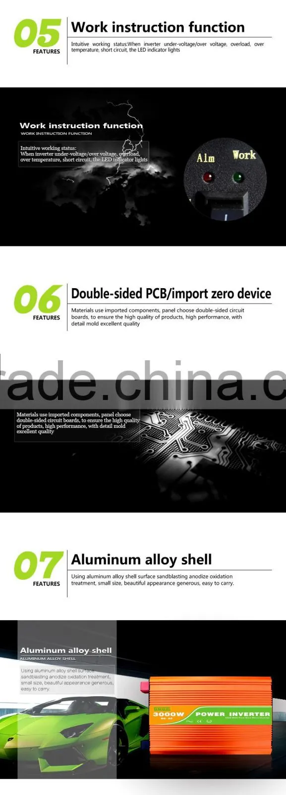 China manufacturer off-grid 3kw solar inverter