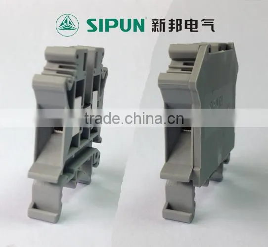UK6 wiring connector din rail terminal block for electrical terminal