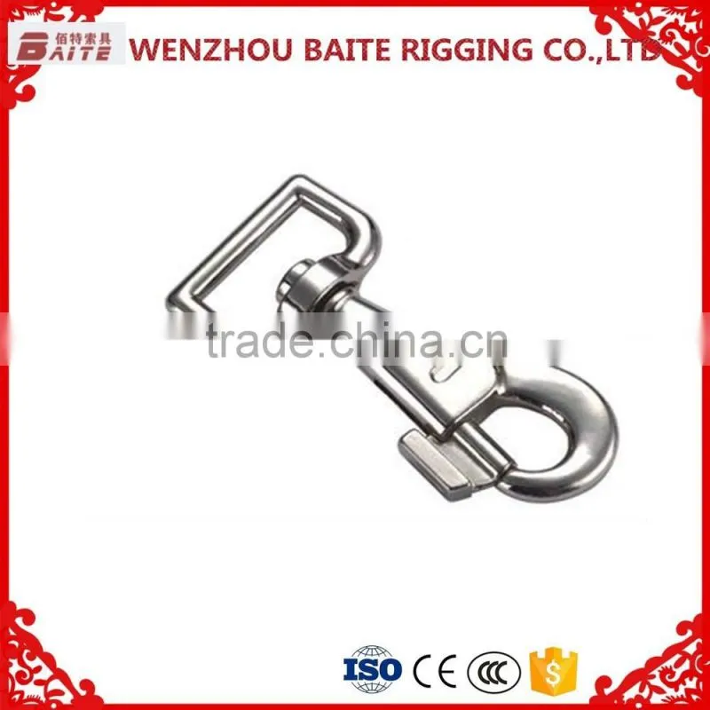 China Supplier Hardware Zinc Alloy Stainless Steel Swivel Dog Leash Snap Hook,dog buckle adjust lanyard snap hook