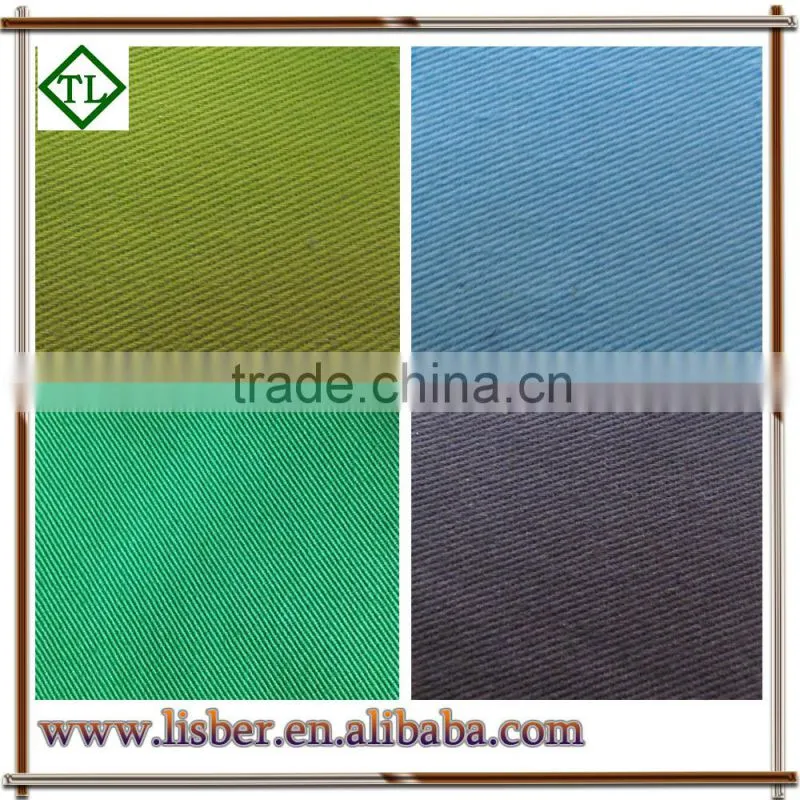 polyester cotton blend fabric for TC 3 / 1 twill single yarn drill fabric
