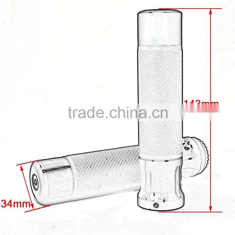BJ-HB-052 7/8'' CNC Aluminum Rubber Motorcycle Handlebar Grips