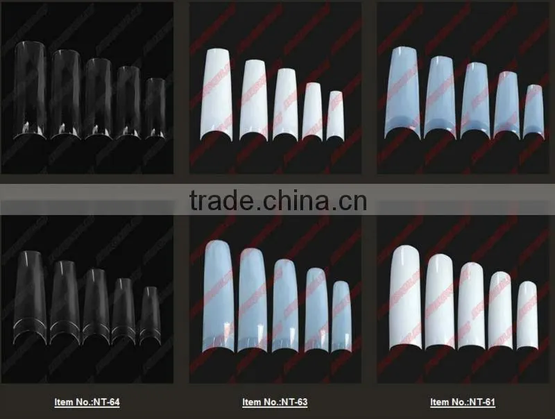 2014 New 500 pcs Clear Toe Tips+10 different Sizes, NT-19