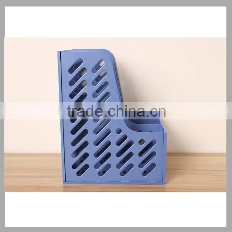 Competitive price Huajie plastic magazine shelf file rack