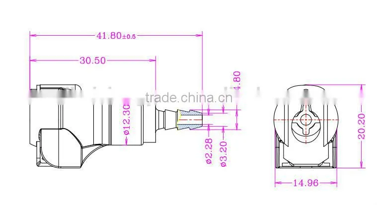 1/8" POM/EPDM Plastic coupler BMD1602HB