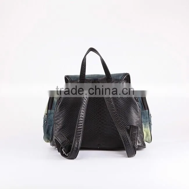 3867 Wholesale High Quality Durable Denim Women Outdoor Drawstring Backpack