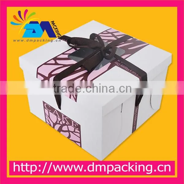 customized printed logo brown kraft paper box