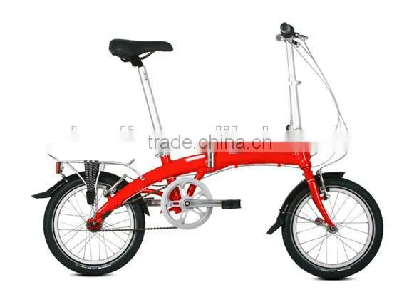 aluminum alloy 16 inch single speed folding bike
