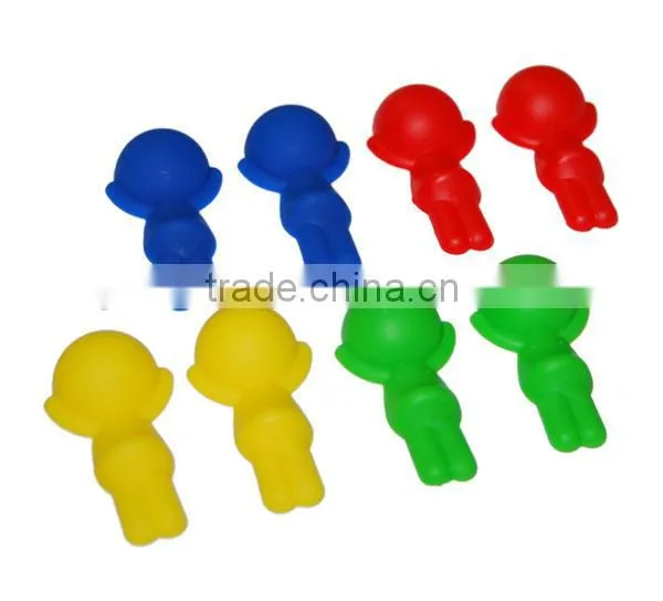 Silicone chopstick rest in kid shape