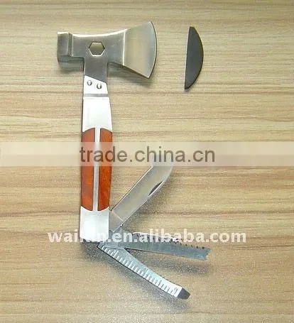 Stainless Steel Climbing Multi Tool Hammer In A Nylon Bag