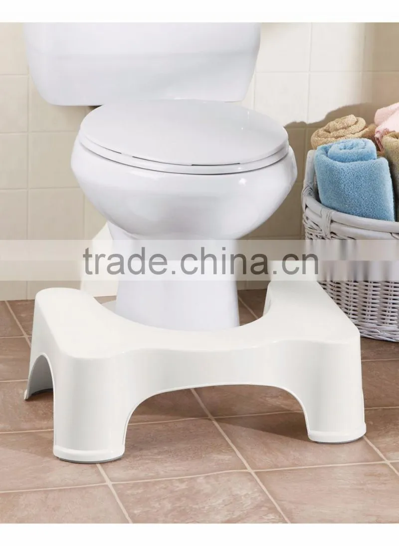 Plastic bathroom toilet step stool/ squatty potty