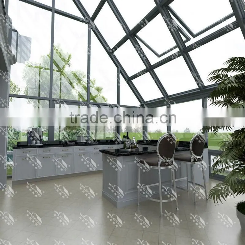 beautiful aluminum double glass sunshine rooms/sun room/glass house for sale