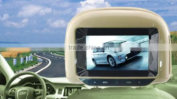 TOPS 7 Inch HD Headresr TFT LCD Digital Sreen Monitor with Touch Button