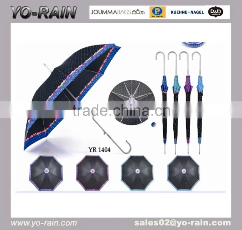 Customized Fashion Couple Umbrella Compact Quality windproof Foldable Umbrella