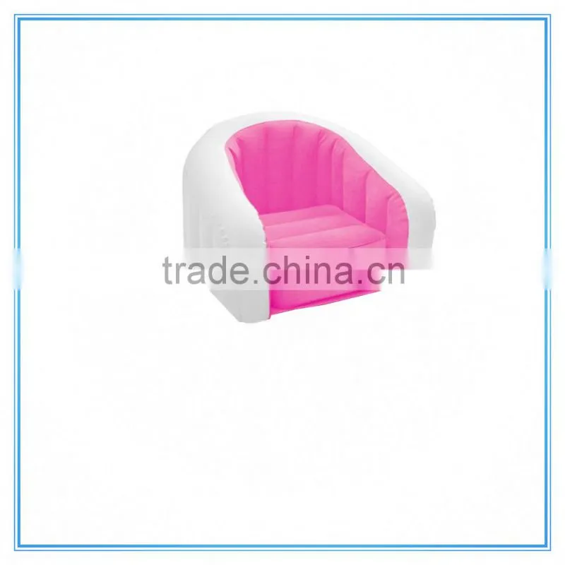 Flocked PVC inflatable living room sofa,China inflatable air sofa chair