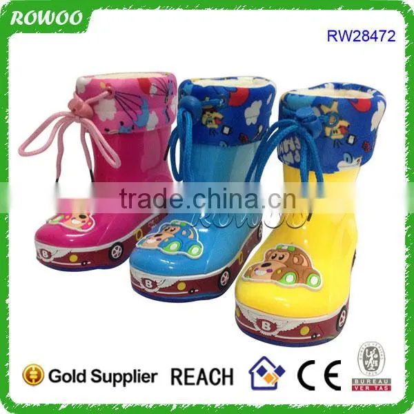 rain boots for kid, kids cartoon rain boots, China factory rain boots