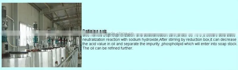 Different capacities high-grade edible cotton seed oil refining equipment