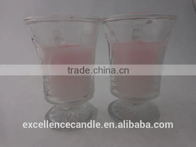 glass jar candle soy wax candle