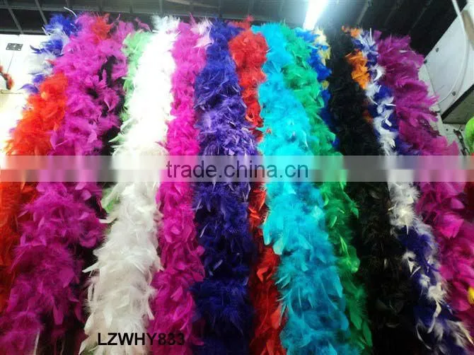 Fluffy turkey feather chandelle boa LZYJ02