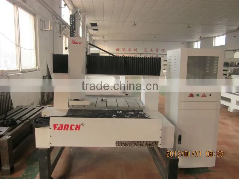 small cnc mould router /400mm Z axis/AC servo/HSD 3.0kw spindle/platform moving/ cast whole structure/ 3 axxis ball screw drive