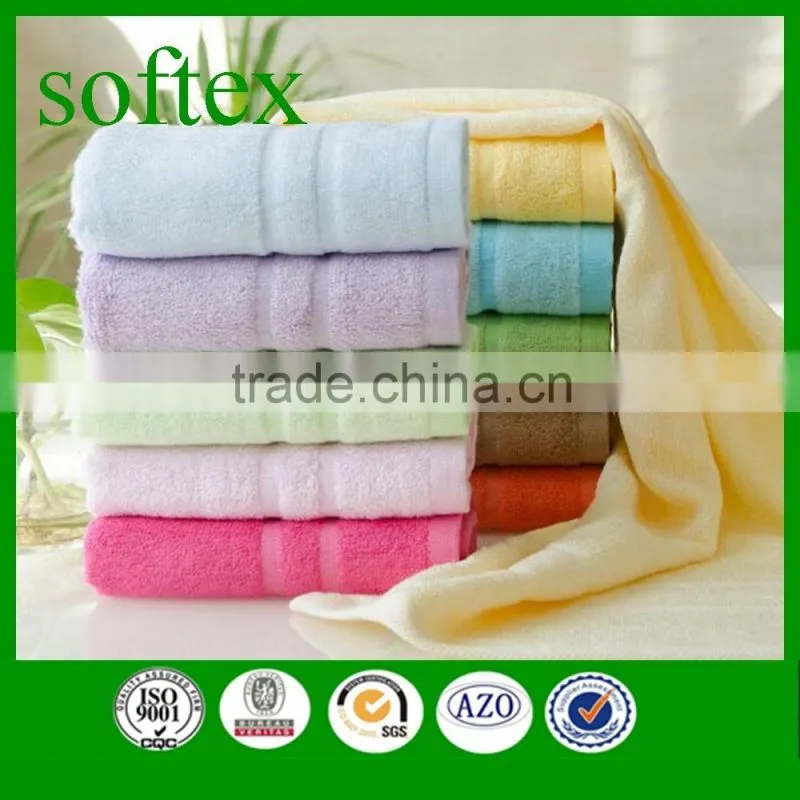 quick water absorption multi color bamboo fiber face washer towel