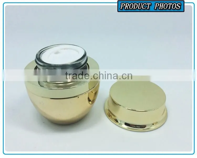 50ml coloured cream glass jar