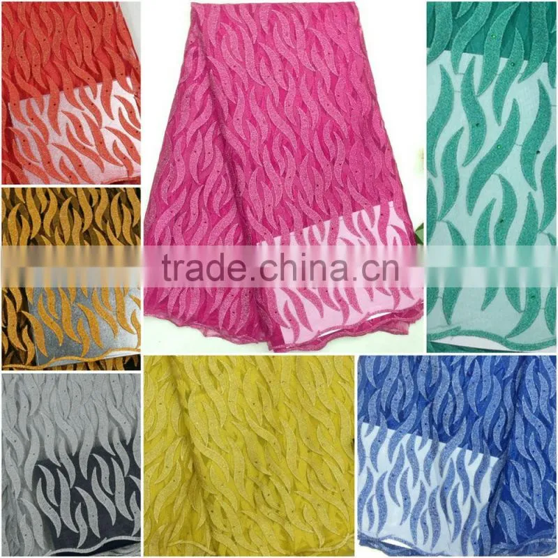 unique design shining velvet laces for party dresses