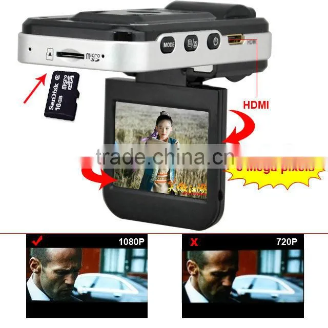 2.0 inch HD screen night vision 1080P dvr camera with G-sensor SOS button car black box h198