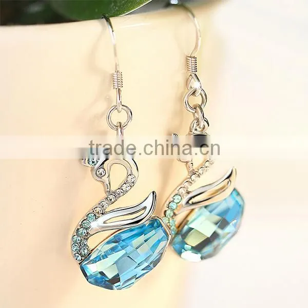 2014 wholesale CZ crystal women fashion earring