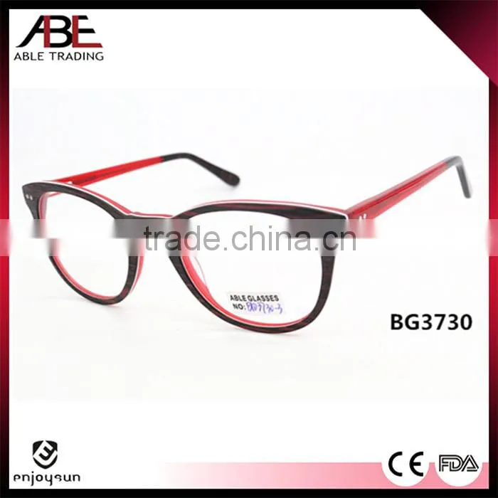 new trend 2016 round woman quality handmade new style acetate eyeglasses optical frames optics spectacle FDA