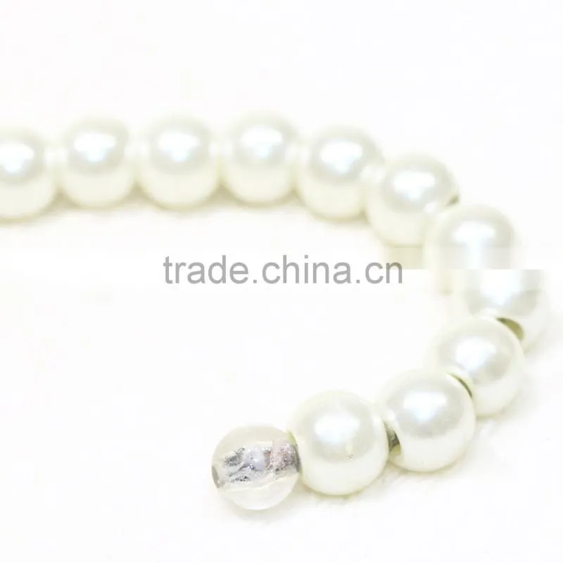 Hot selling children pure white pearl clothes hanger