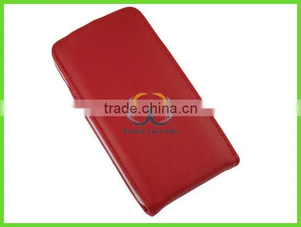 high equality red leather phone cases for htc