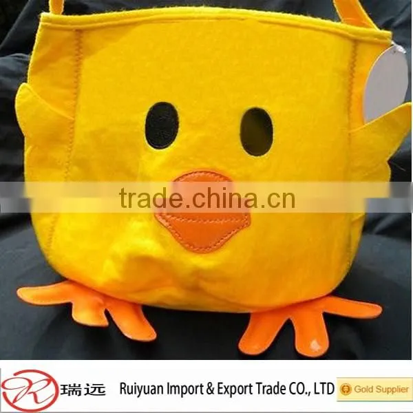 Hot selling handicraft design easter new products promotional felt Easter basket