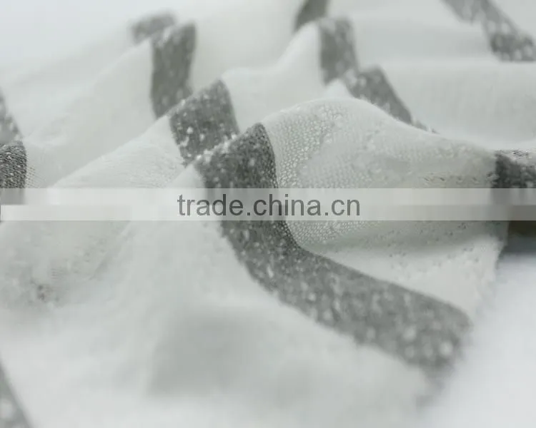 Jiufan Textile 100% Polyester Fabric Fancy Fabric Hacci Knitting Fabric for Garment
