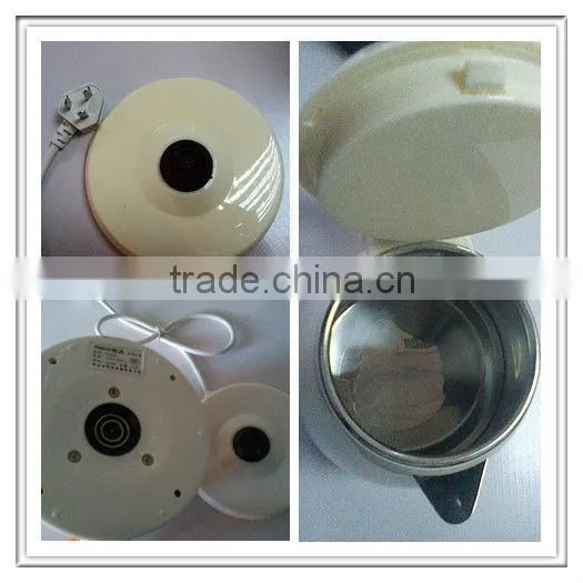 K80C 0.8liter white plastic shell electric whistling kettle pot