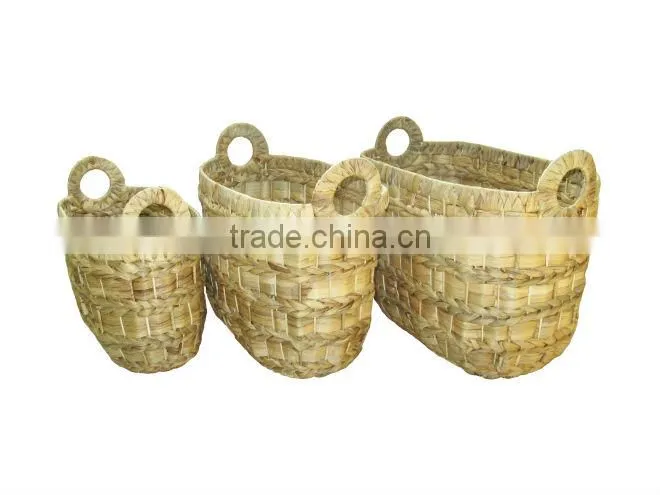 2015 New Product Rectangle Water Hyacinth Basket for Home Decoration and Furniture