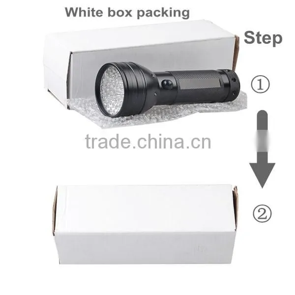 Dry Battery Power Source 51 LED UV Handheld Flashlight With 3 AA Batteries