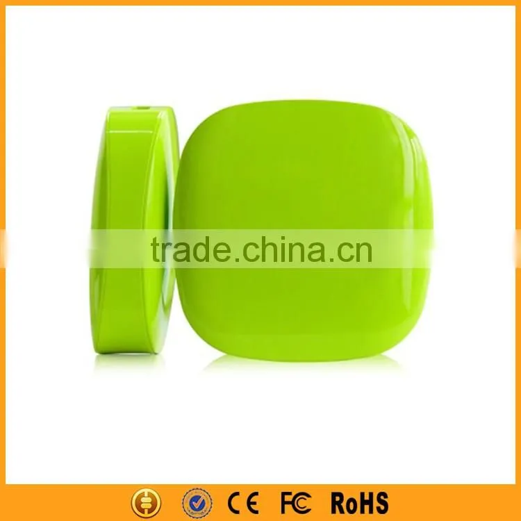 cute colorful design eco friendly power bank with flashlight