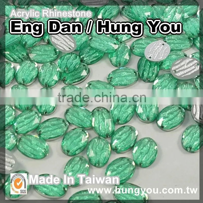 Best Popular Non Hot-Fix Taiwan Round Shape Synthetic Gemstones For Garment Accessories