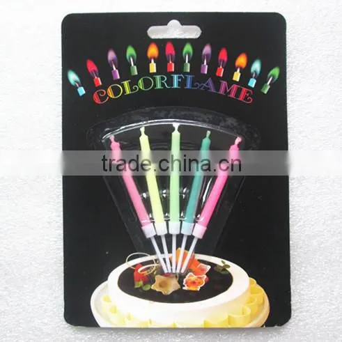 Unique color flame fireworks birthday cake candles