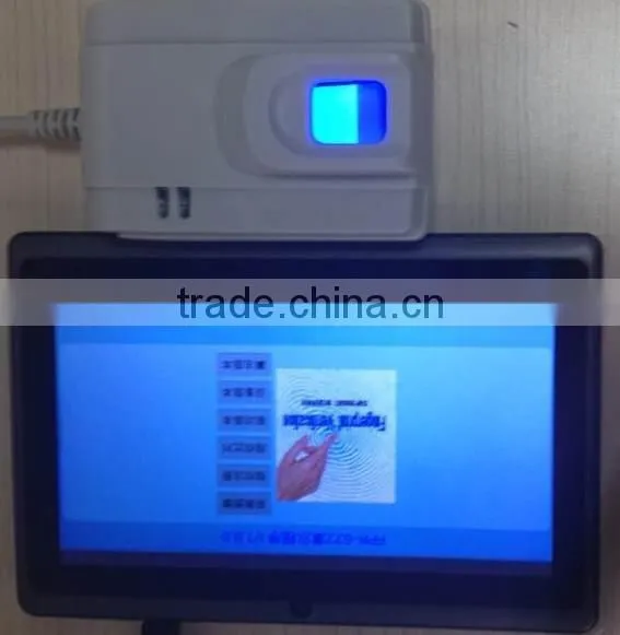 access card machine with biometric Tablet PC and optical Fingerprint reader FPR622