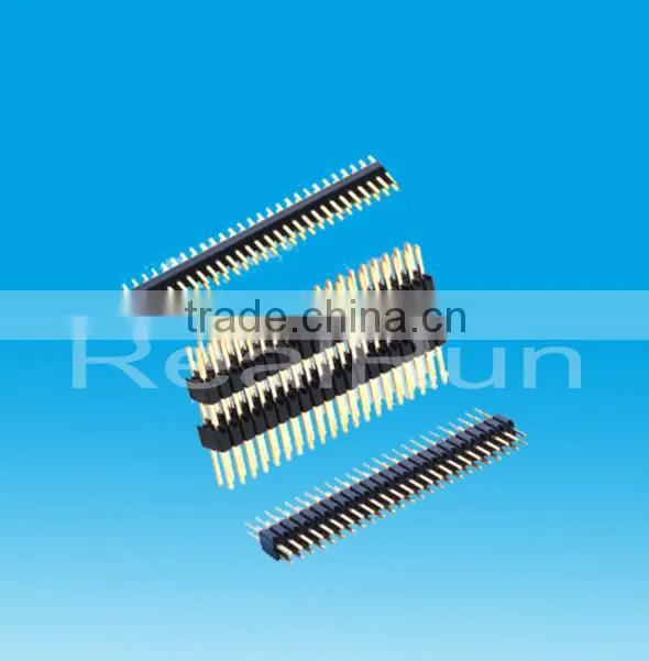 Top Quality 1.27mm Pitch Single/Double Layer Double Row DIP Pin Header Connector