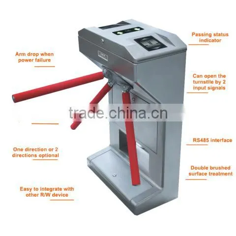 Anti-follow tripod turnstile for government security gate
