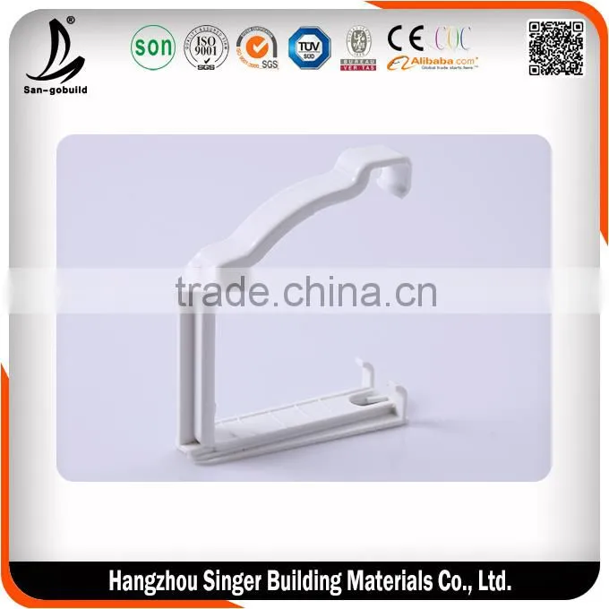 White Plastic Building Material Manufacture PVC Rain Gutter For Sale