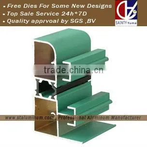 Anodizing | Powder Coated Curtain Wall Aluminum Profile