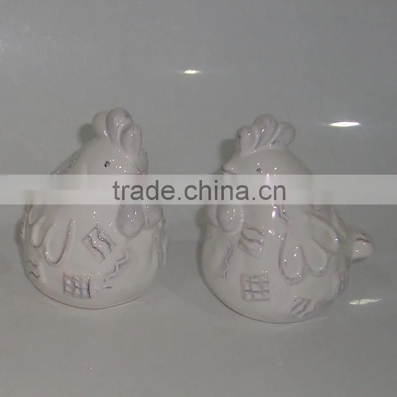 Ceramic Chick Salt and Papper shakers