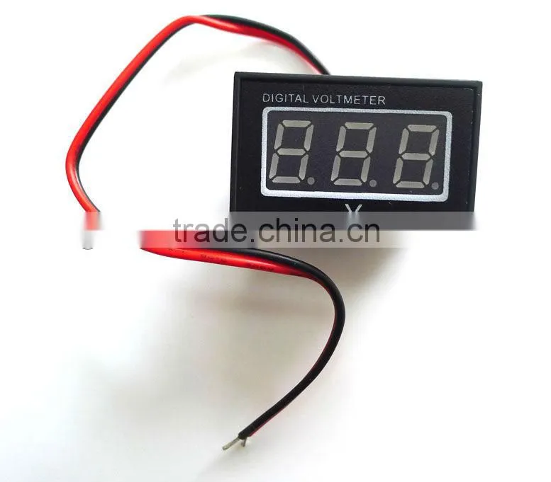 0.4" Waterproof Digital Voltmeter 2.7-30V RED LED Car Motor Motorcycle Voltage Panel Meter Shockproof